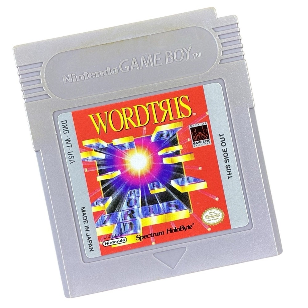 Wordtris Nintendo Game Boy 1992 Authentic Game Cartridge Vintage 90's - Tested